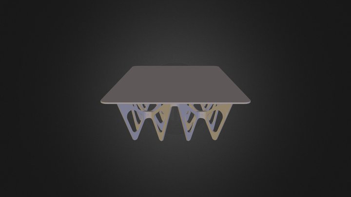 695 Coffee Table Butterfly 90x120 3 D 3D Model