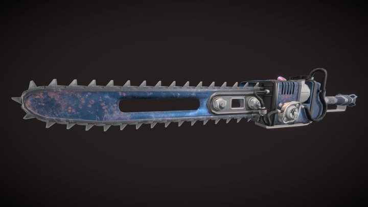 Fallout - The Ripper Chainsaw 3D Model
