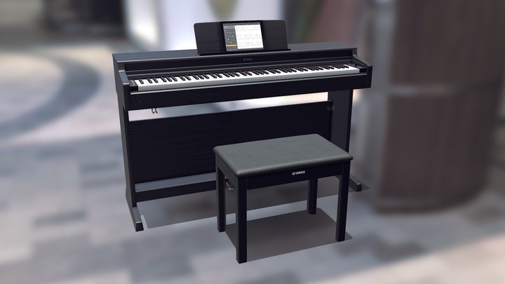Digital Piano - Yamaha YDP-164 3D Model