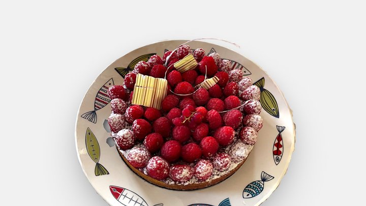 Raspberries tart – Modelo 3D gratuito STL