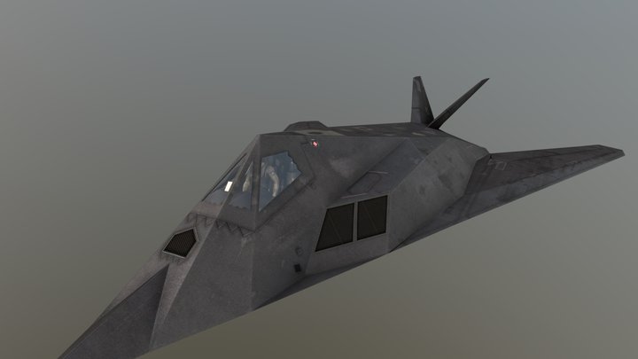 Stealth F-117A 3D Model