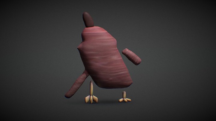 Мясная Курица 3D Model