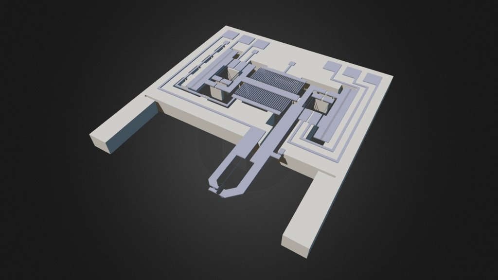 Silicon nanotweezers with an AFM-like probe - 3D model by C. Yamahata ...