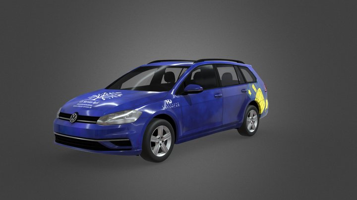 Brøndby IF Sponsorbil 3D Model