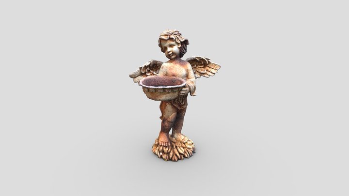 Real_Rusty_Frosty_Angelsculpture_Small 3D Model
