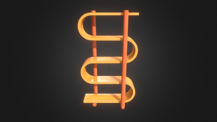 Retro Shelves 3D Model