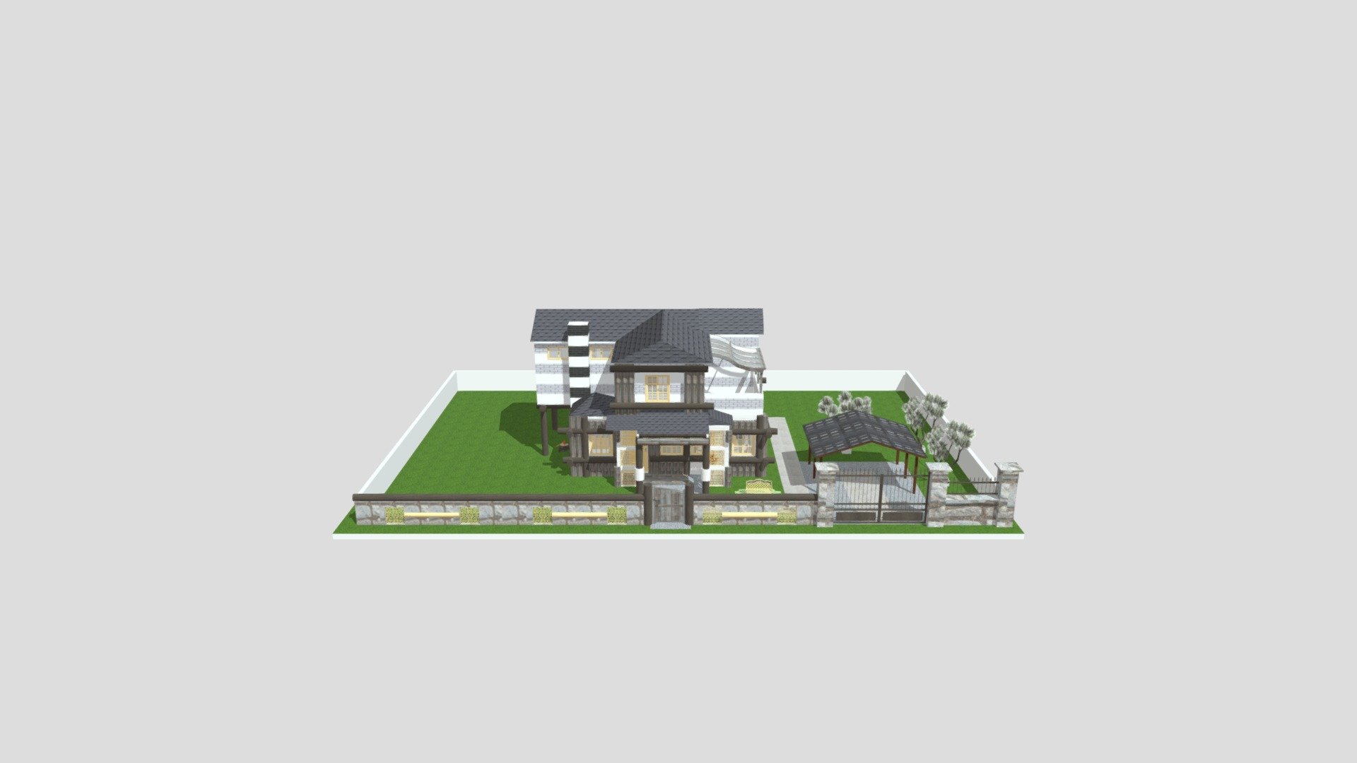 Minimal vilage house