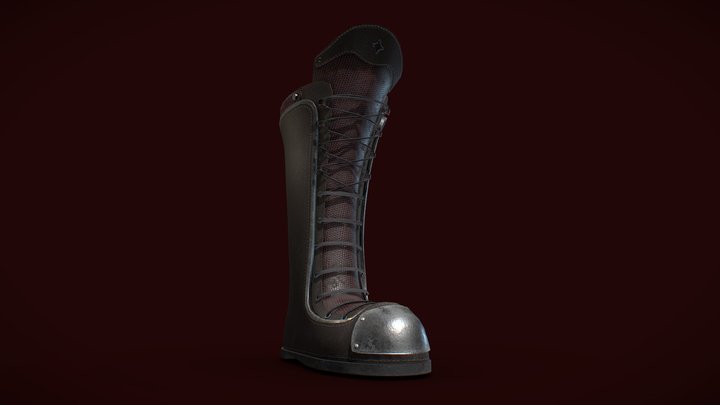 Leather Boots 3D Model