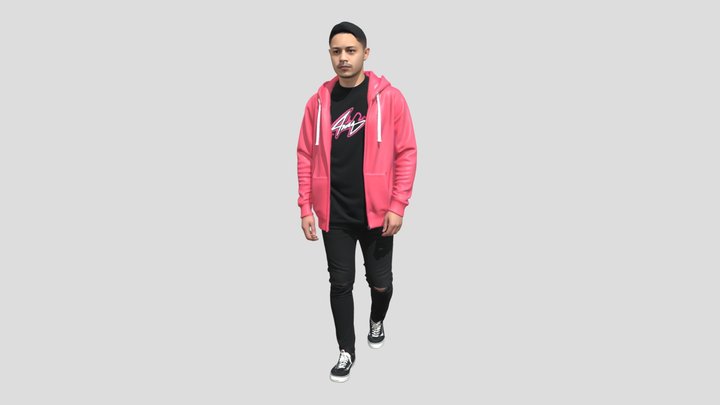 Pink Hoodie Street Style – Modelo 3D gratuito STL
