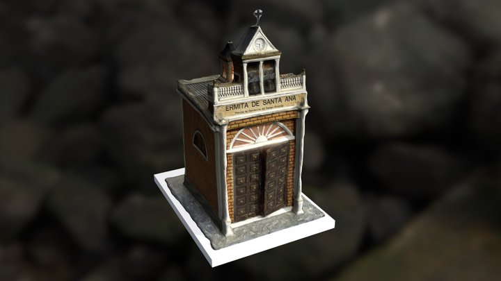 Maqueta ermita de Carrascosa del Campo 3D Model