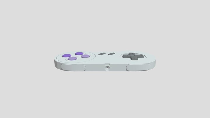 SNES Controller 3D Model