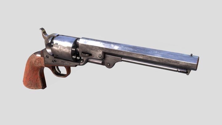 Colt 1851 3D Model