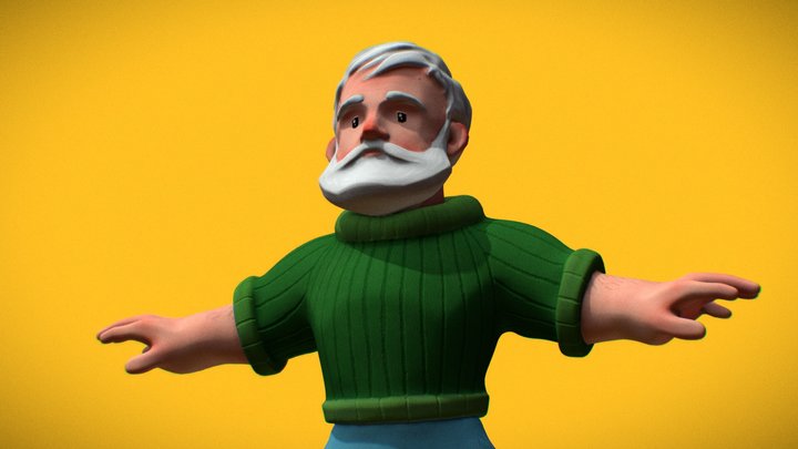 The Old Man and the Sea – Ernest Hemingway 3D Model