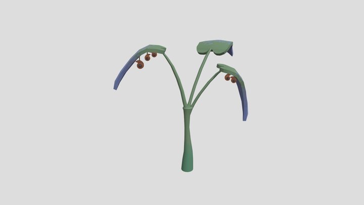 Mature plum tree - Sahara Project 3D Model