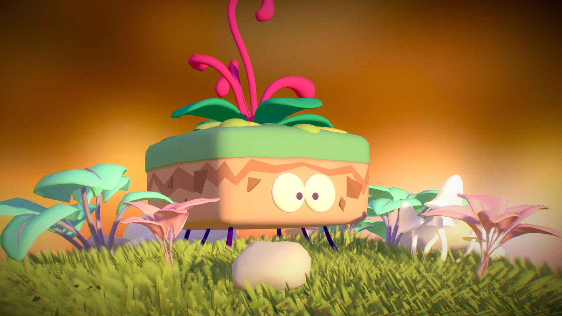 Plant Creature - 3D model by tommonster [01ede16] - Sketchfab