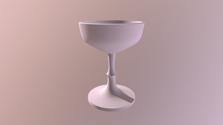 Grey Goblet 3D Model