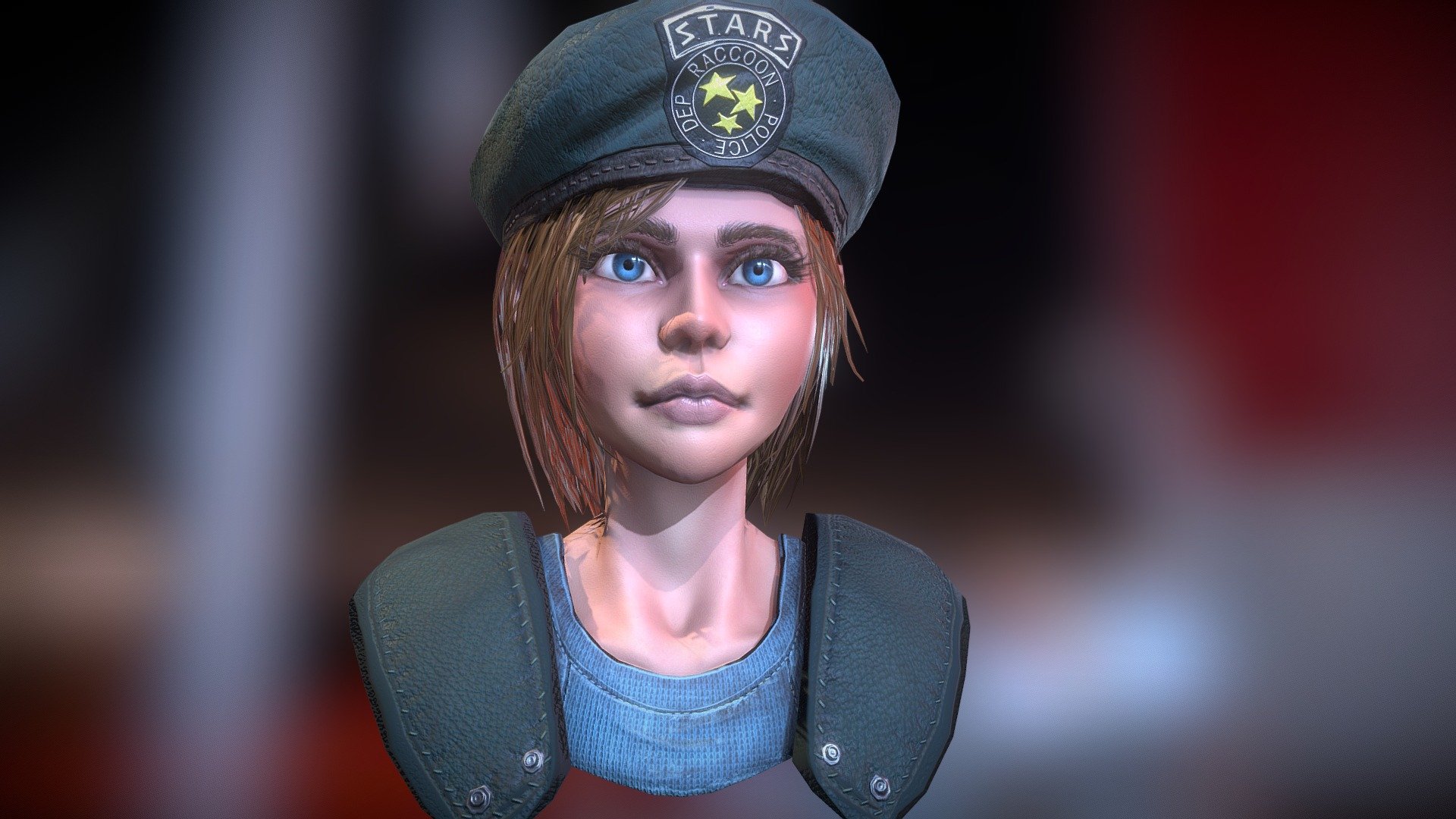 Jill Valentine from Resident Evil Remake FanArt - 3D model by