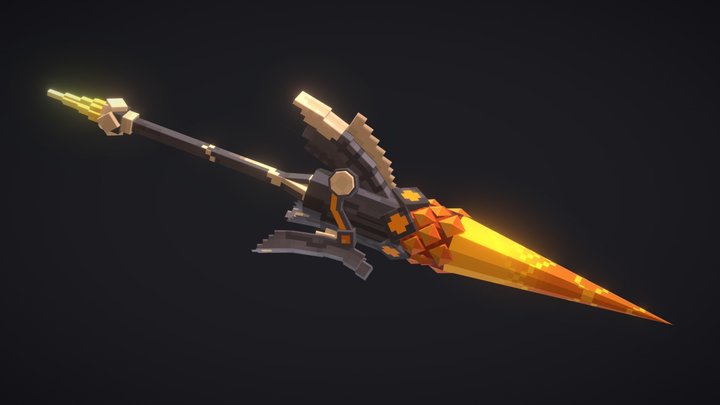 Trailblazer Fire Lance 3D Model