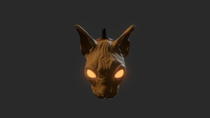 cat pumpkin 3D Model