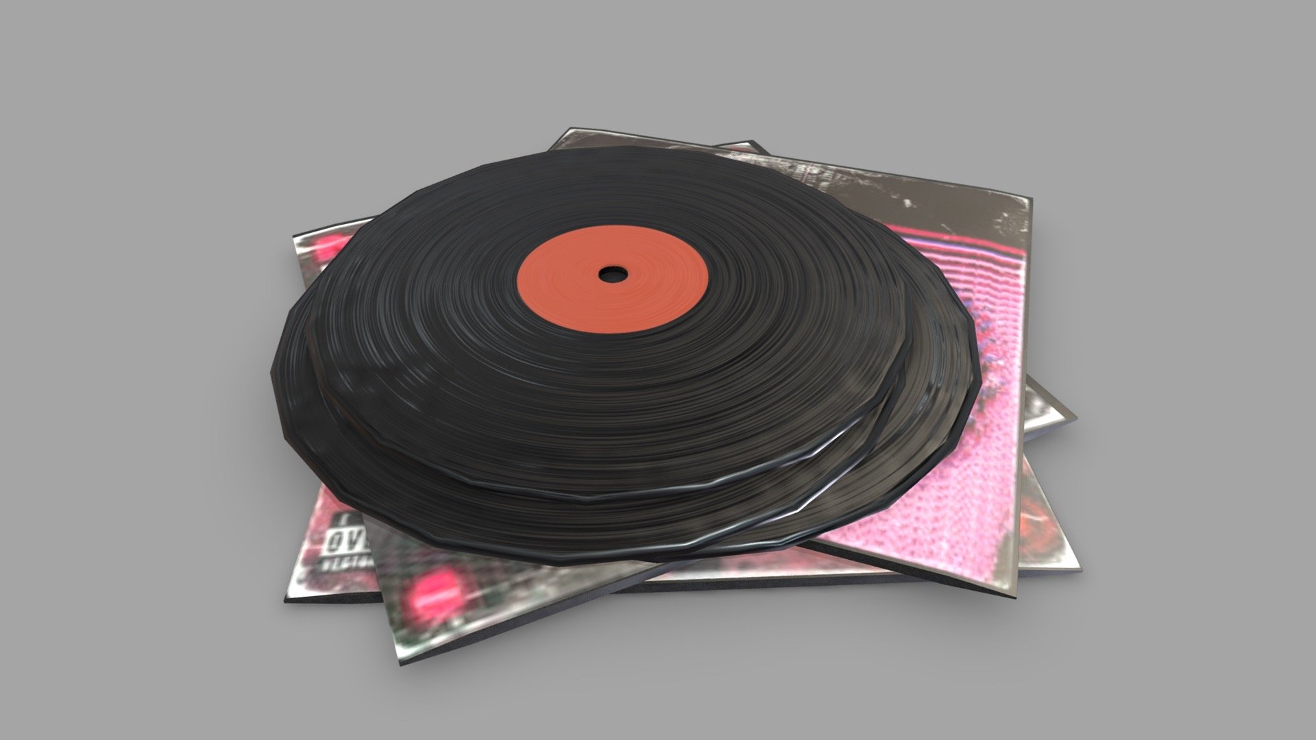 Vinyls Stack - 3D model by valeriademarchi [01f2157] - Sketchfab