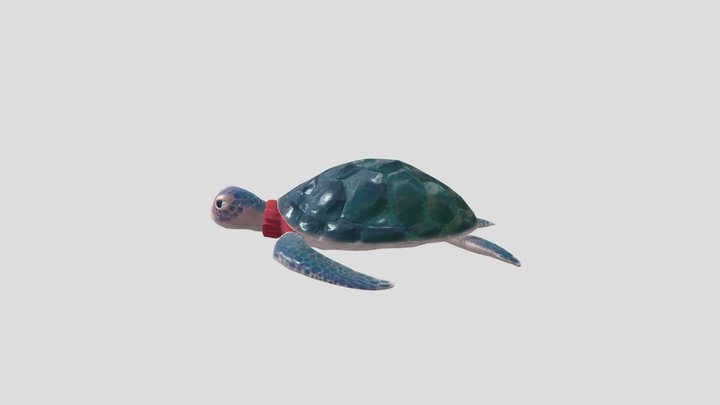 Turtle in the turtleneck 3D Model