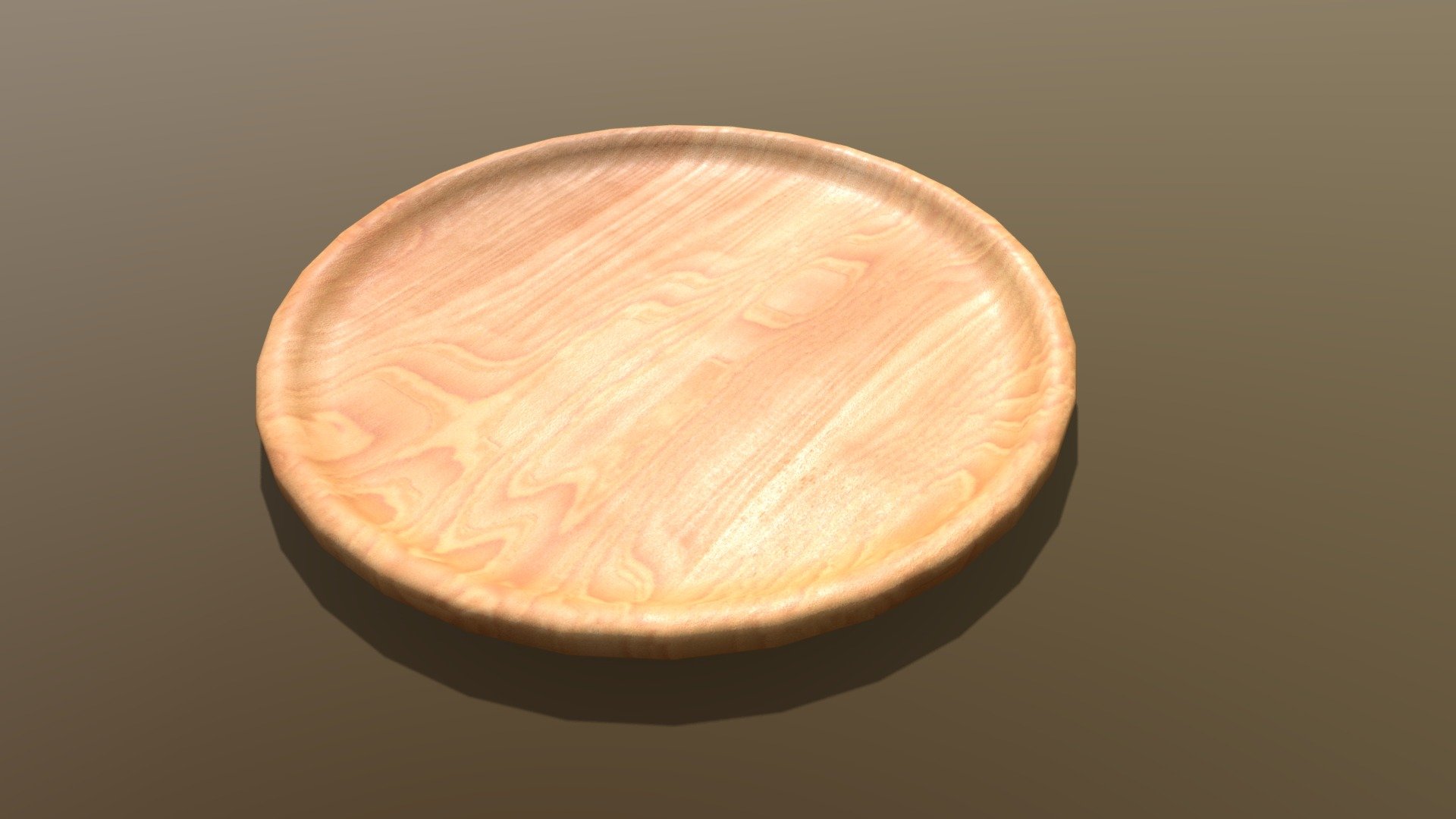 Wooden plate - Download Free 3D model by quedlin [01f2d9c] - Sketchfab