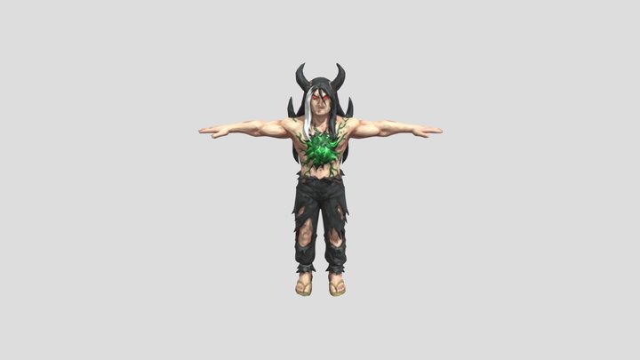 Demonic Warrior T-Pose 3D Model