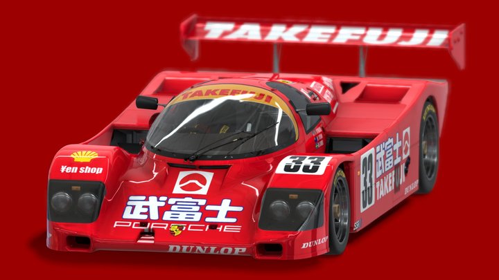 1989 Porsche 962C Takefuji – Free 3D Model STL