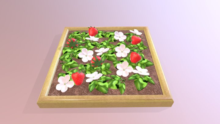 Strawberry Plant 3D Model