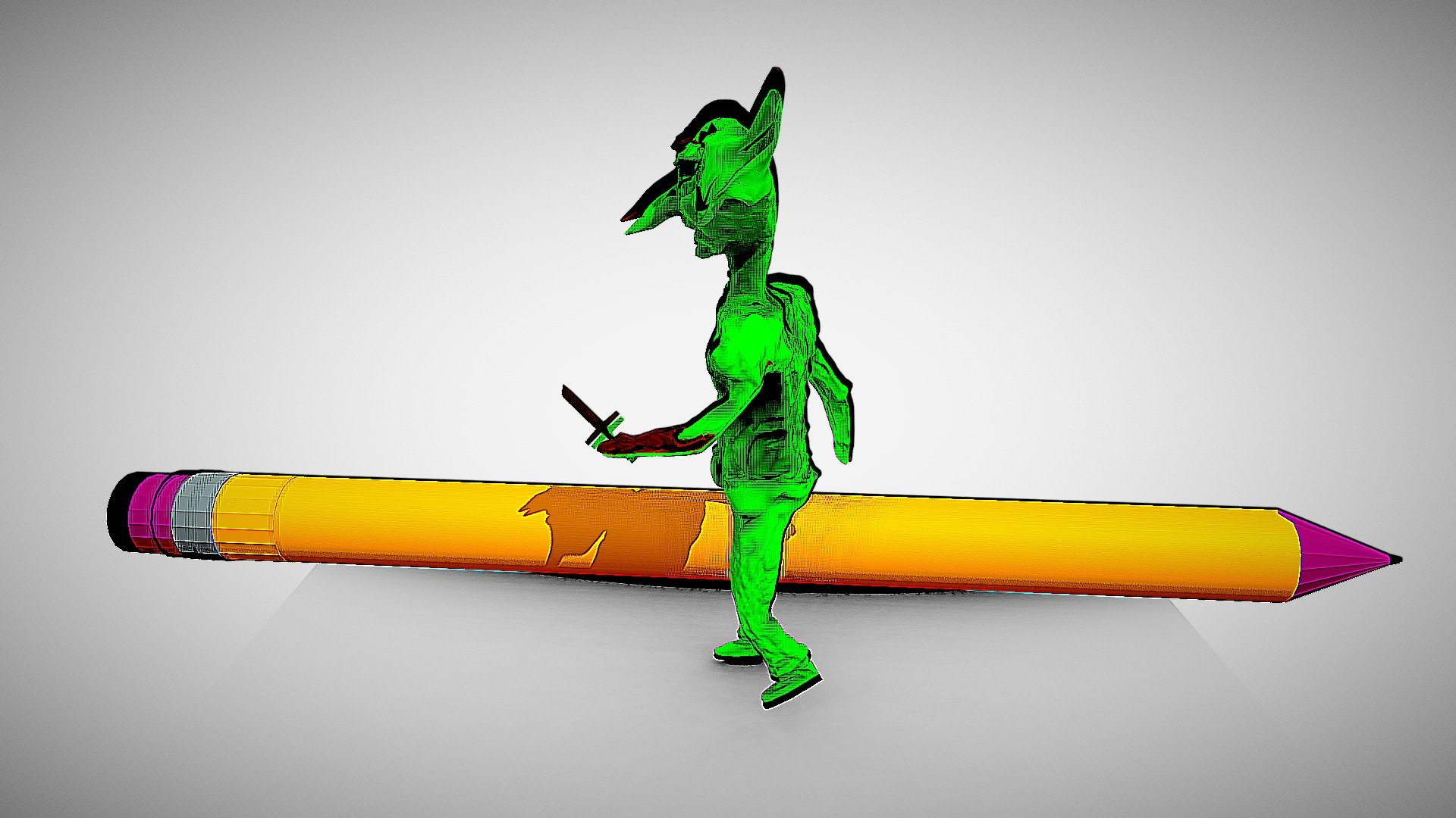 Frail (3d-inktober2019)