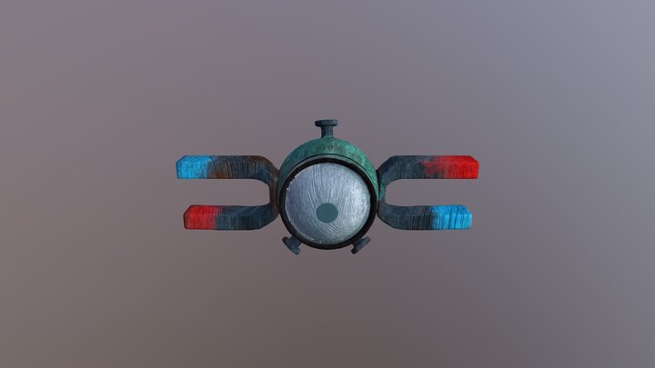Magnemite Wood toy 3D Model