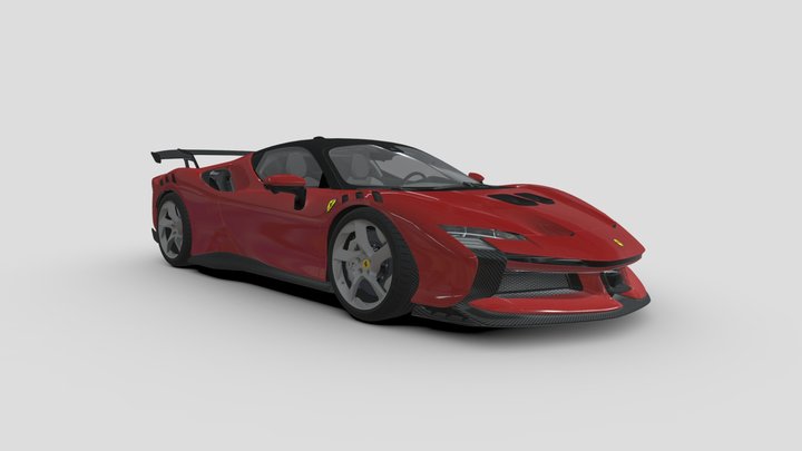 Ferrari SF90 XX Strada 3D Model