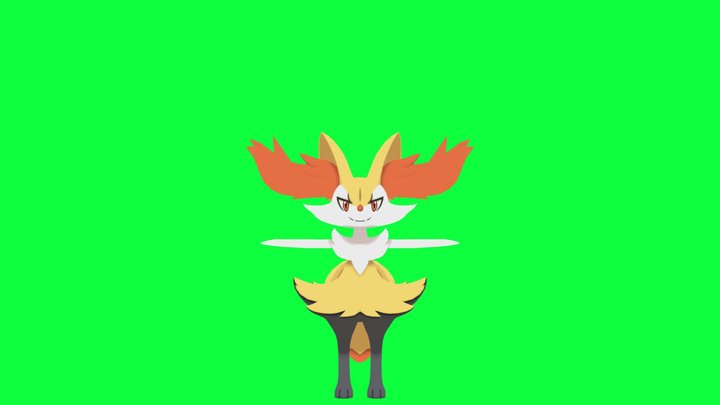 3DS - Pokemon X Y -  Braixen