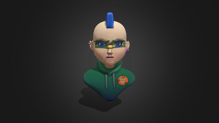 Kiwipoclypse Character Bust 3D Model