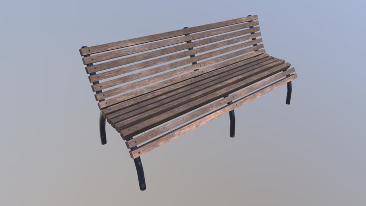 TME City Objects — Bench 003 3D Model