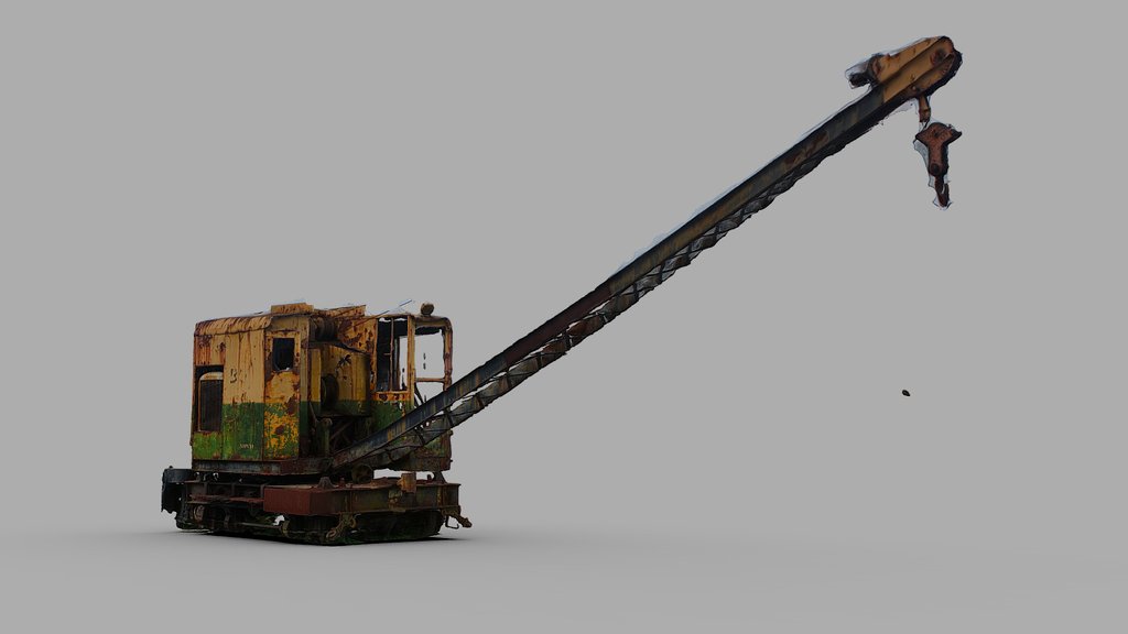 Old Rail Crane (Raw Scan)