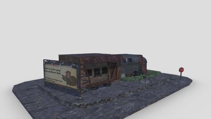 Post-Apocaliptic Sceen 3D Model