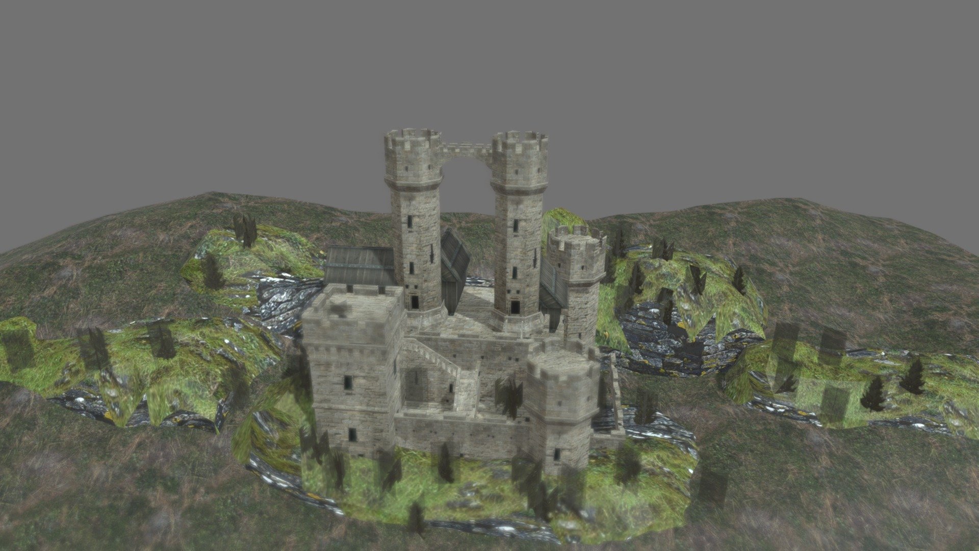 castle - Download Free 3D model by Katydid (@Katydid.) [01f63a8 ...
