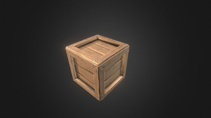Stylized Box Asset 3D Model