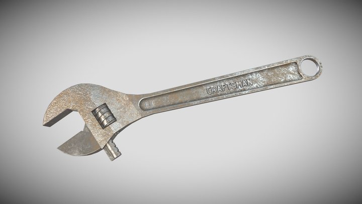 Rusty wrench 3D Model