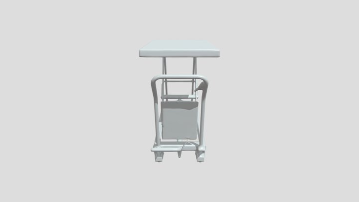 Mobile hydraulic scissor lift cart 3D Model