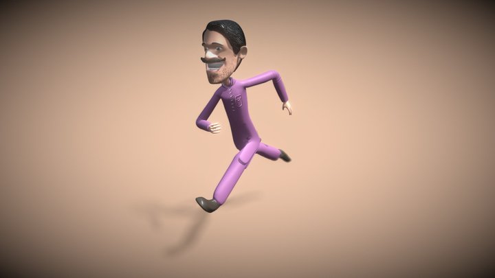Running Man 3D Model