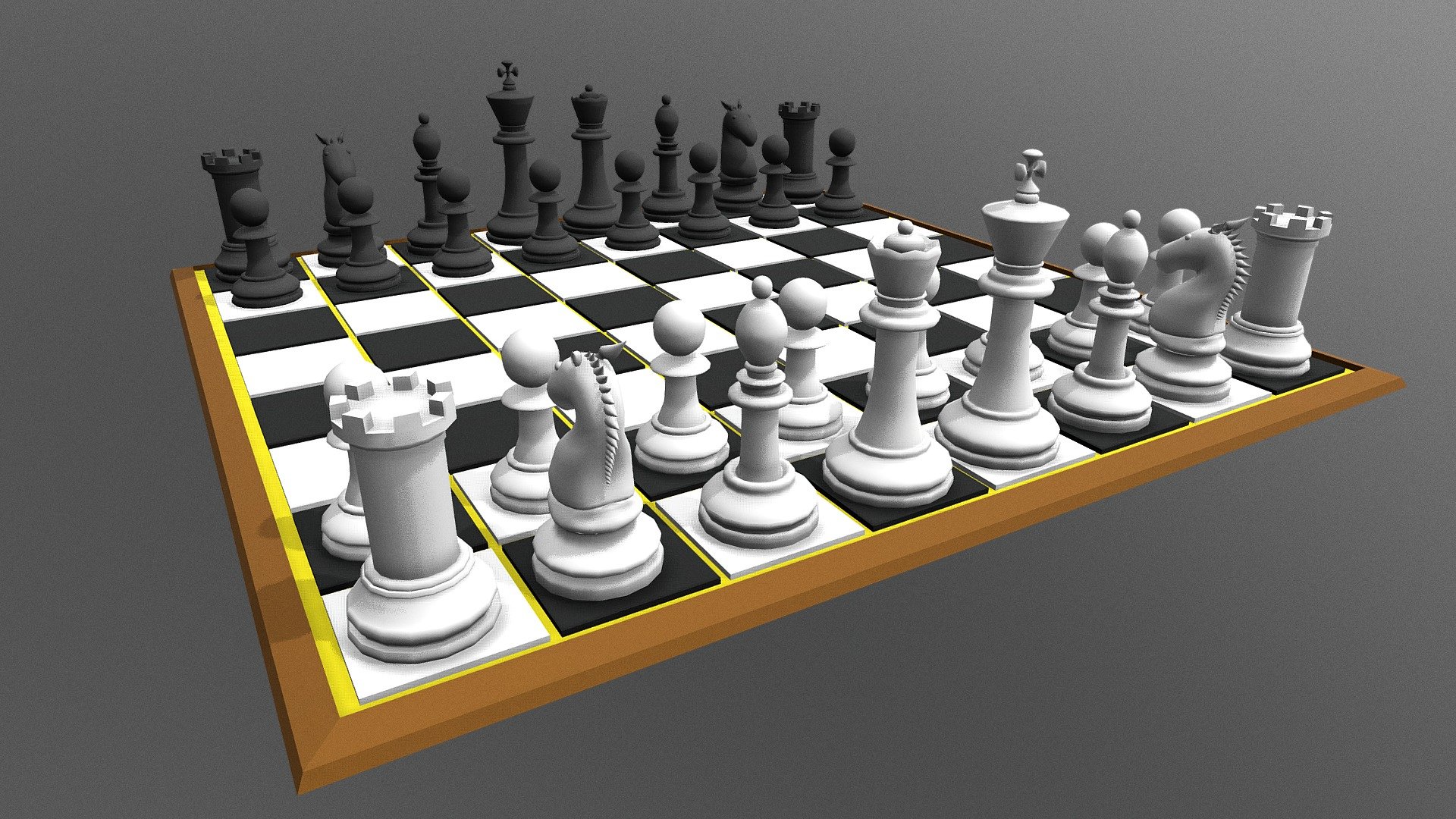 ArtStation - chess Set 3D model