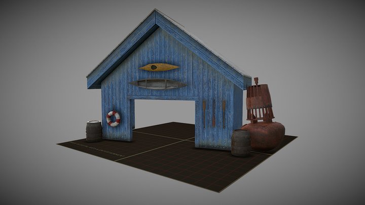 DAE 5 Finished props - By the ocean 3D Model