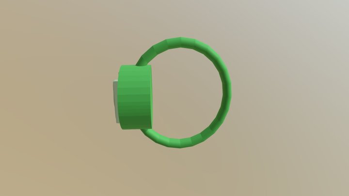 Green Lanterns Ring 3D Model