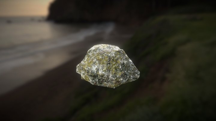 Stone with moss – Free 3D Model STL