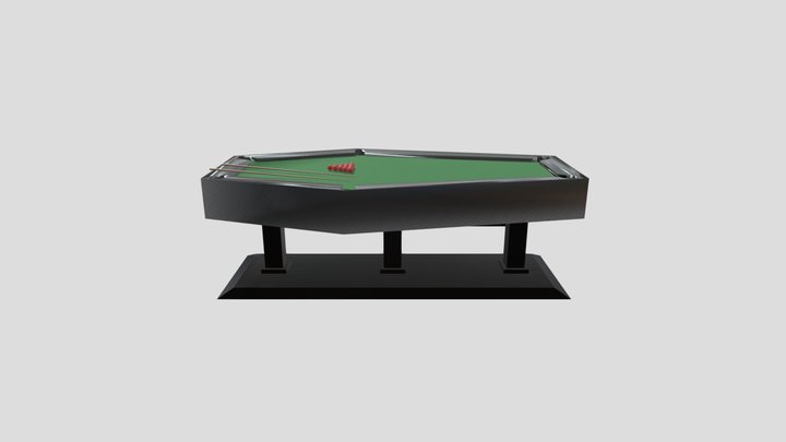 Coffin Pool Table 3D Model