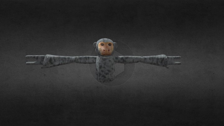 Gorilla tag Fan game player model 3D Model