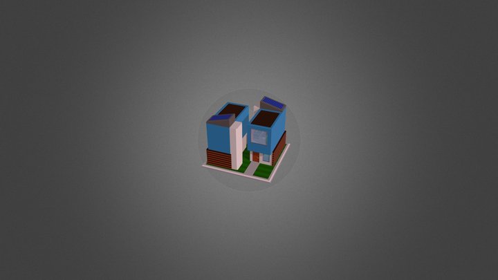 Eco Townhouse 3D Model