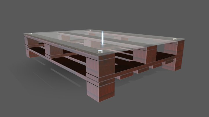 Palette Table 3D Model